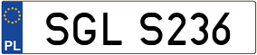 Trailer License Plate